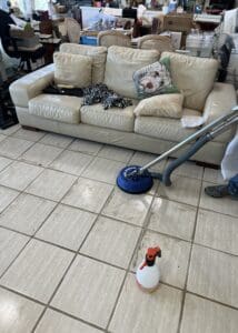 Dramatic Grout Cleaning Results-West Lake Hills, Austin - Santa Fe Floor Care