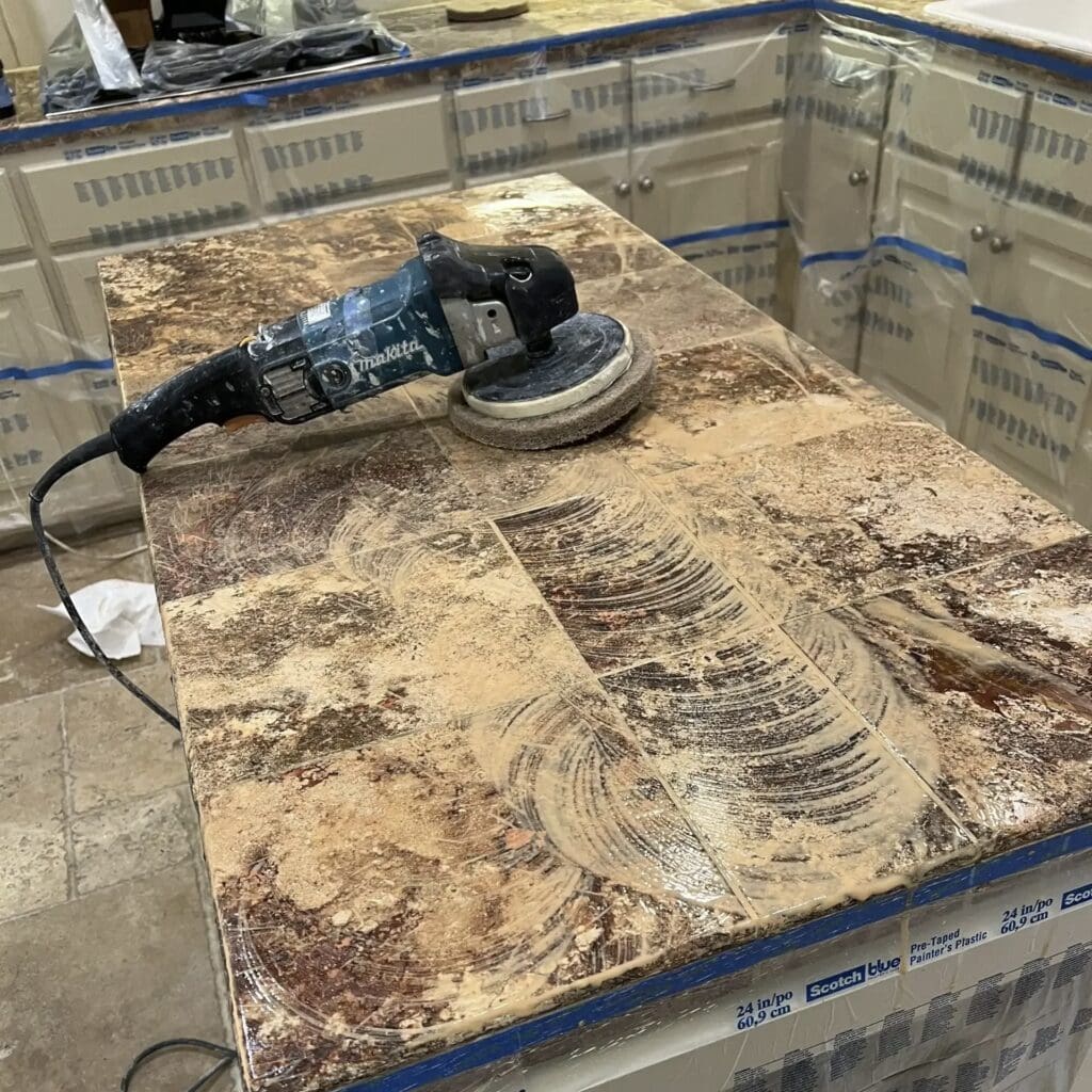 Travertine Honing and Polishing - Santa Fe Floor Care