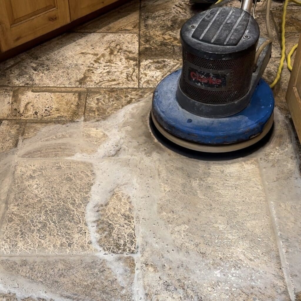 Natural Stone Tile floor cleaning Austin TX:Free Estimate - Santa Fe Floor Care